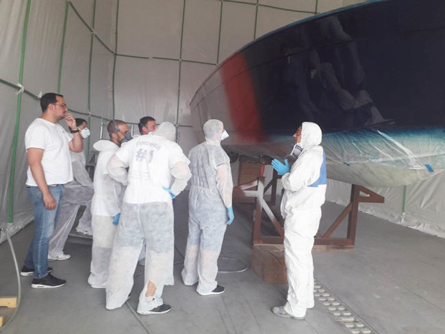 JOTUN radionica lakiranja nauticki-centar-liburnija-partneri